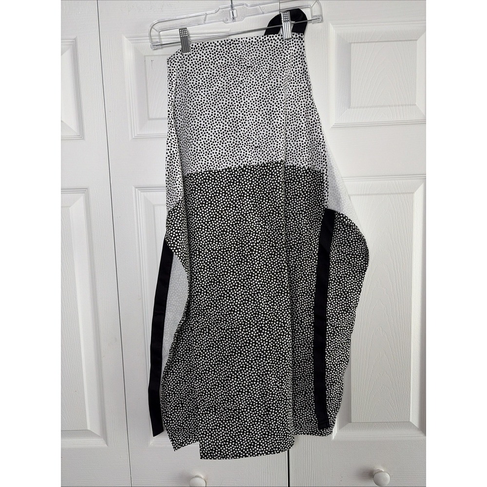 Thyme & Table‎ Polka Dot Apron Womens Size OS Black White Kitchen Cooking Cotton